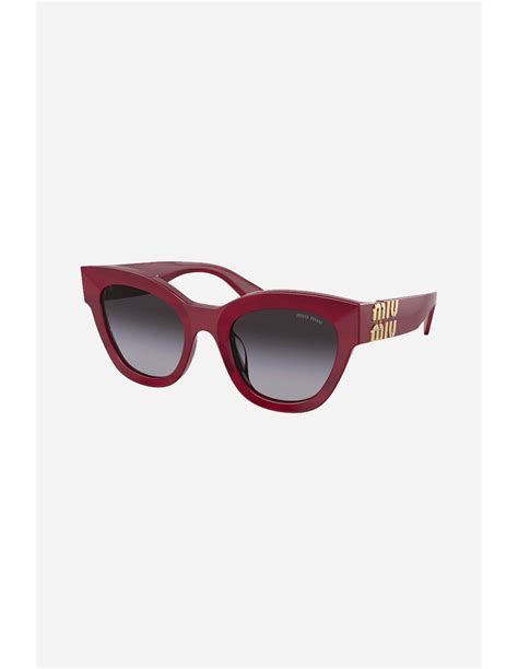 miu miu 01ys|Miu Miu™ MU 01YS 12W20I 51 Transparent Mauve Sunglasses.